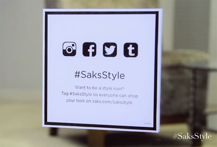 Saks 5th hashtag campaign