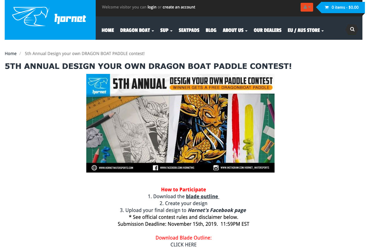 Contest-related design templates