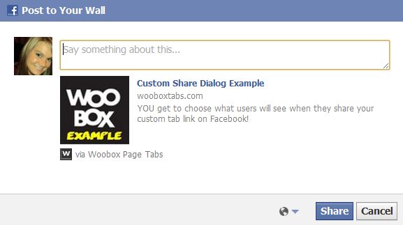 Share Dialog - Share Post