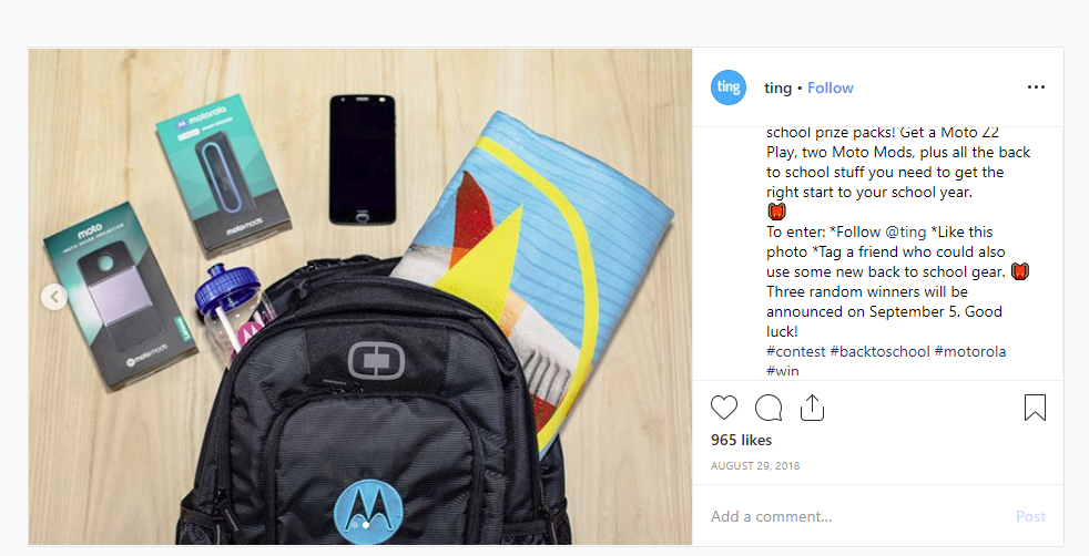 Back-to-School Giveaway Ideas for Marketing on Instagram & Facebook