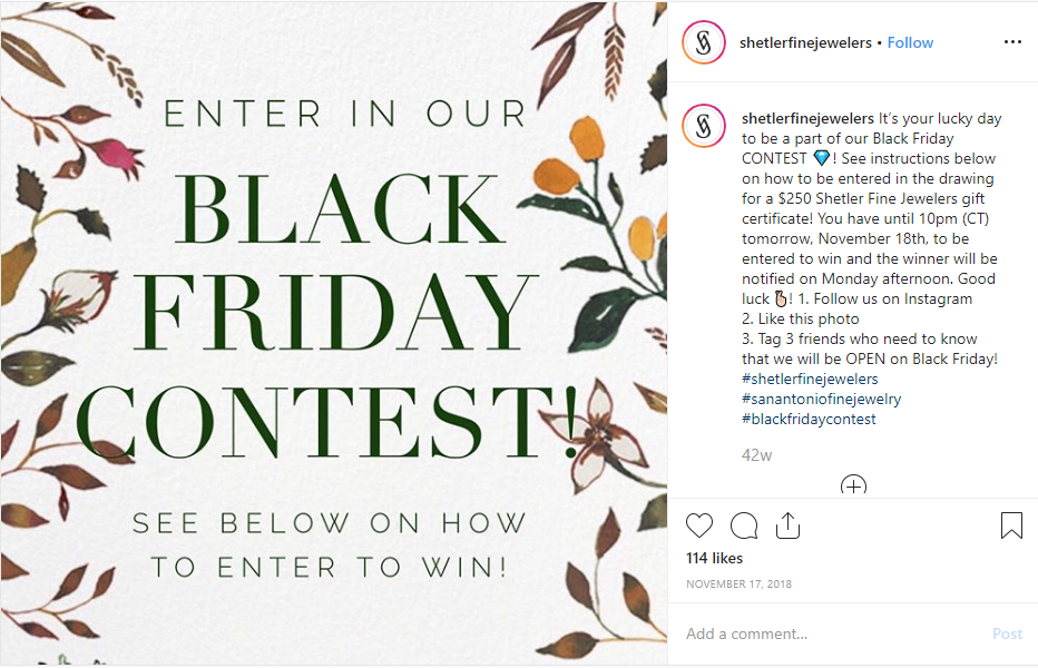 5 Black Friday Instagram Comment Giveaway Mistakes How To Avoid A Dud Woobox Blog - robloxvouge for all instagram posts publicinsta