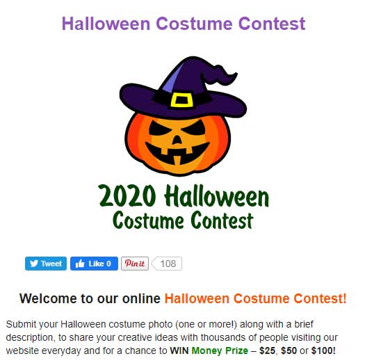 2020 halloween costume contest online example