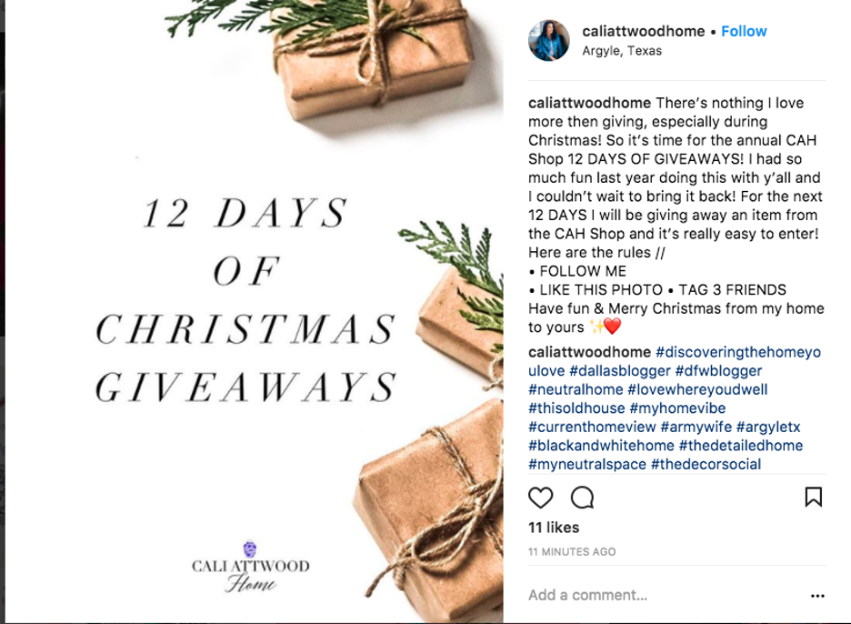 12 Days of Giveaways