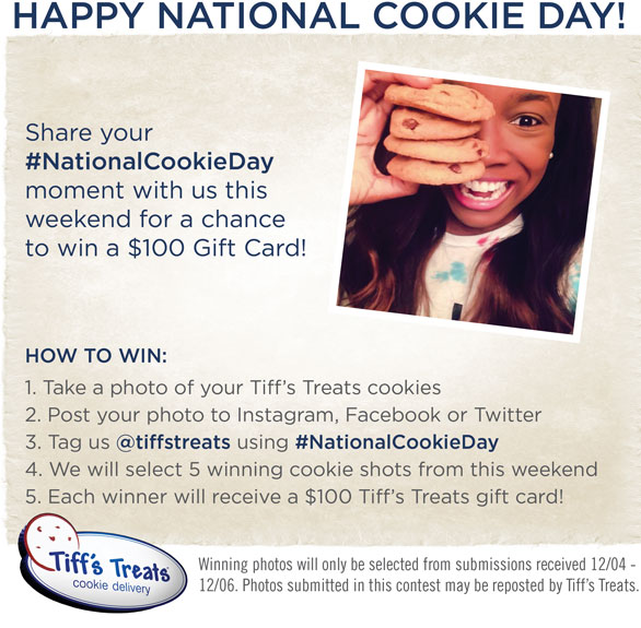 National Cookie Day Contest Giveaway Idea Example