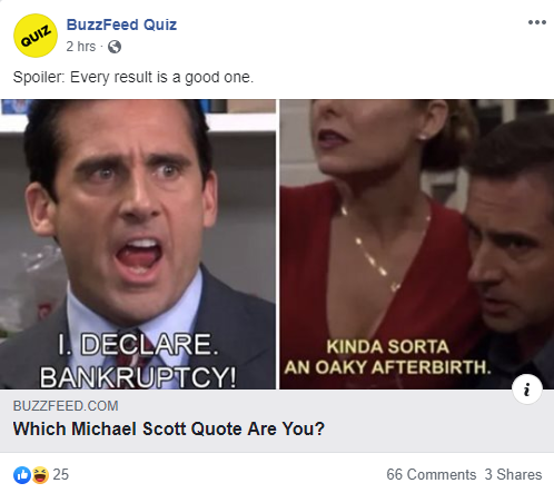 Create a Facebook Quiz Example like Buzzfeed