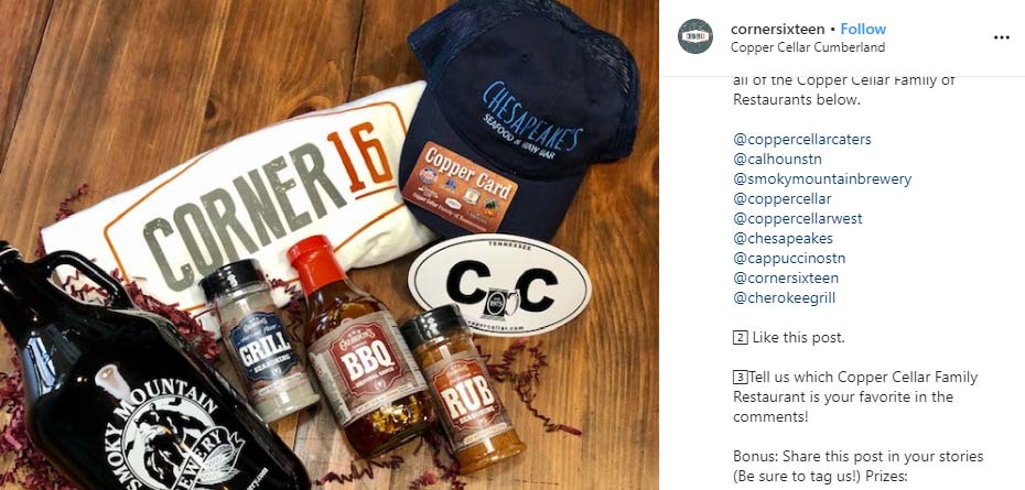 instagram brand reach example how to increase contest giveaway