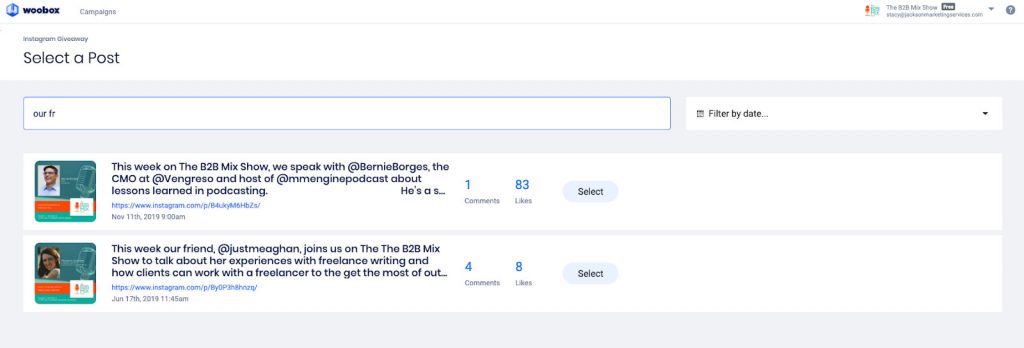 How to Pick Facebook & Instagram Comments as Promo Winners – Woobox Blog