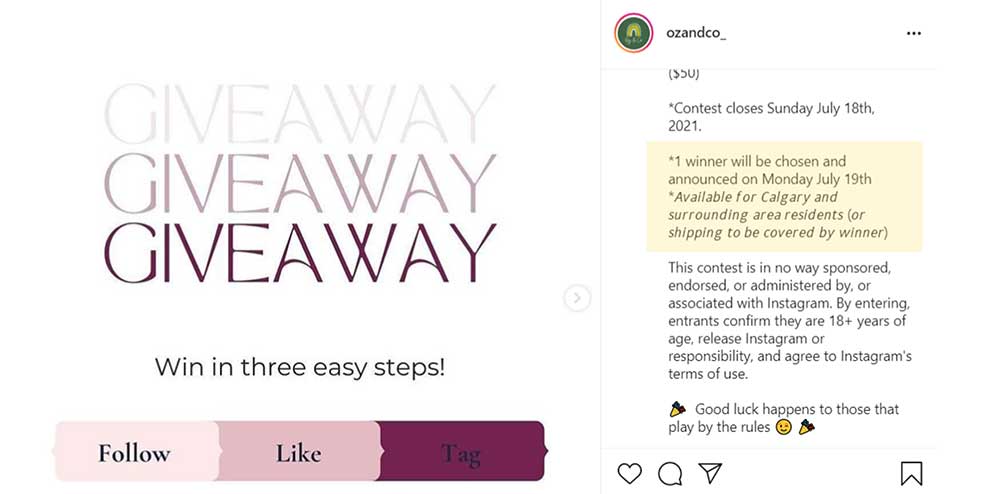 The Complete Guide to Instagram Giveaway Rules [With Examples]