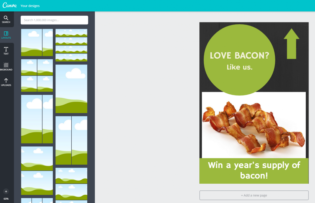 LOVE BACON    Canva