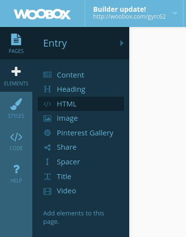 Elements (components) Navigation