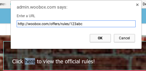 Manually adding a rules link