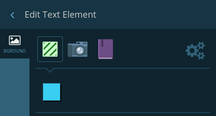 Element background settings