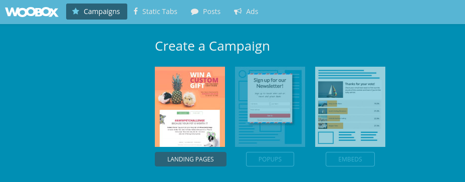 Landing pages template