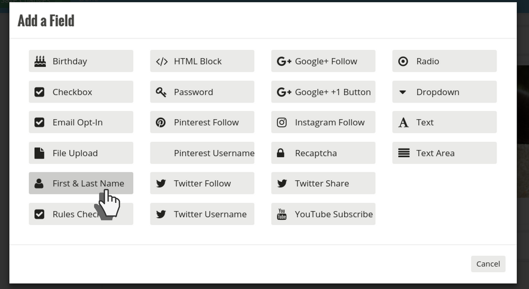 Add form field