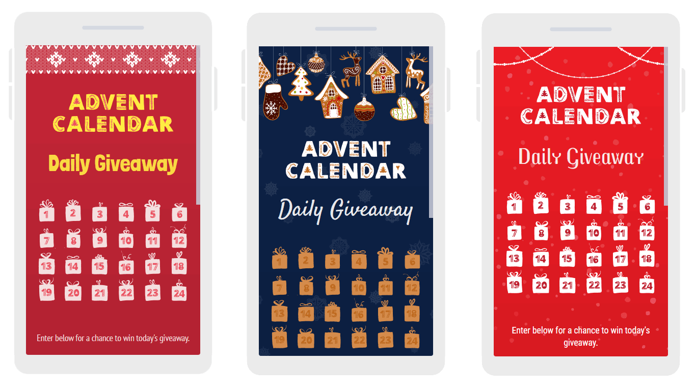 New Advent Calendar Giveaway Template Woobox Blog