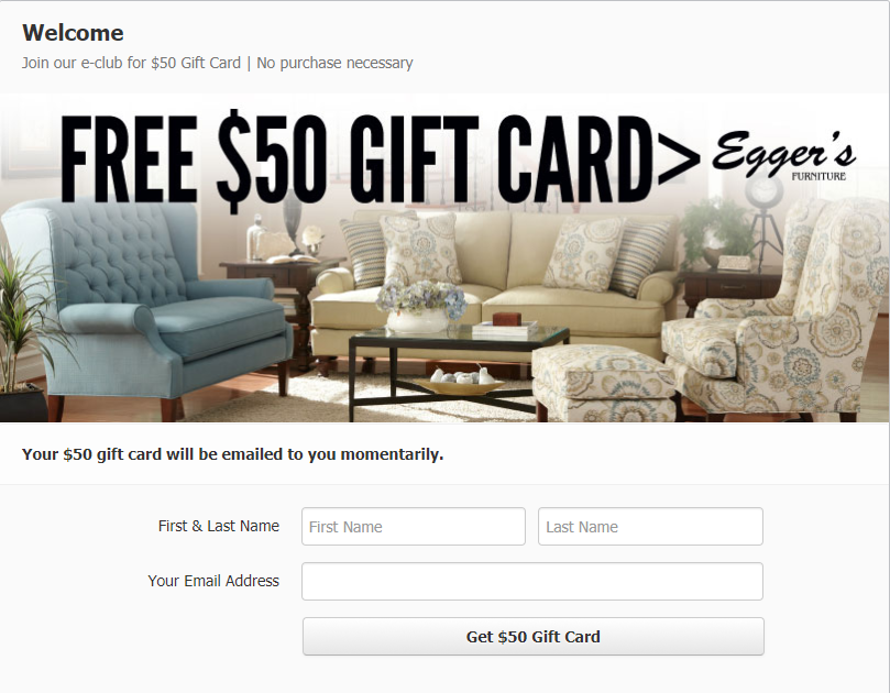 facebook gift card woobox example