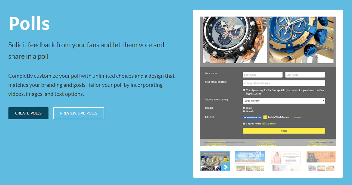 Woobox Polls for Social Media Surveys